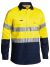 2 Tone Taped Hi Vis Closed Front Drill Shirt